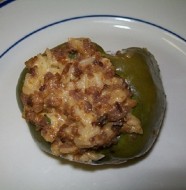 Crock-pot country stuffed green peppers