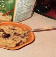 Crock-Pot Egg Nog Rice Pudding With Cranberries