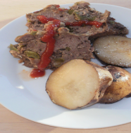 Crock-Pot Mom's Meatloaf and Potatoes