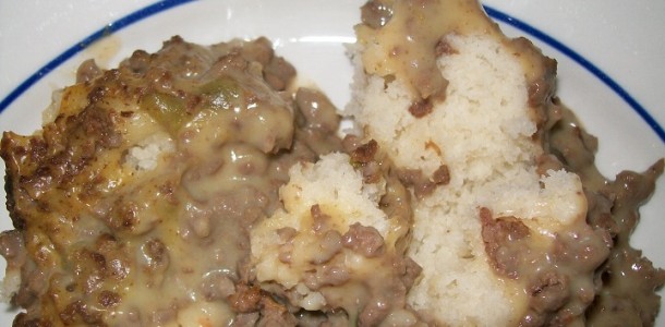 crock-pot cheeseburger bake