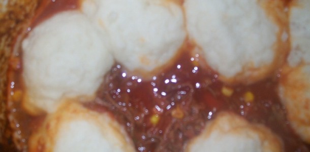 crock-pot pot roast stew with drop biscuits