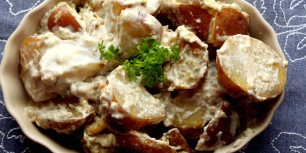 Crock-Pot Creamy Ranch & Garlic Potatoes
