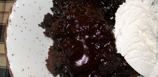 crock-pot chocolate lava cake-no words