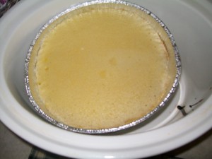 pans stacked in crock-pot