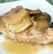 Crock-Pot Bourbon Apple Pork Chops