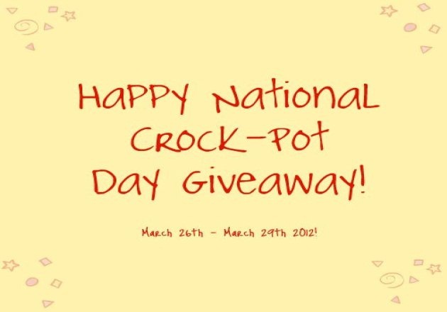 It’s Crock-Pot Day!  Celebrate With This Easy Giveaway for a Lock&Lock Food Storage Set