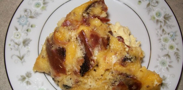 crock-pot bacon and egg bake