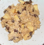 crock-pot overnight raisin apple oatmeal-no words