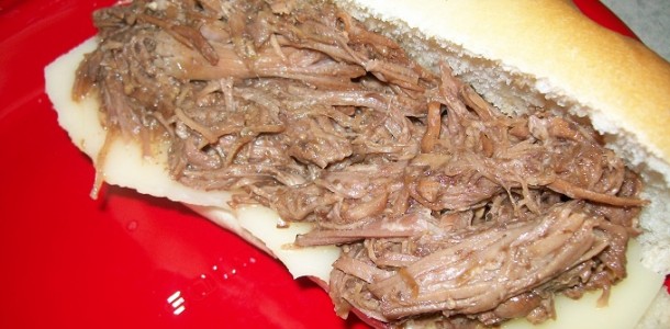 crock-pot french dip sandwich