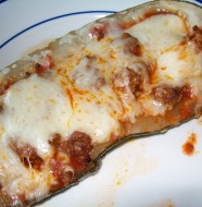 crock-pot zucchini pizza boat
