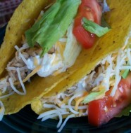 crock-pot chicken ranch tacos