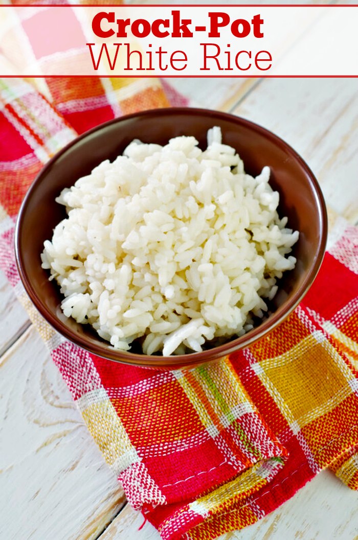 Crock Pot Rice {So Easy}