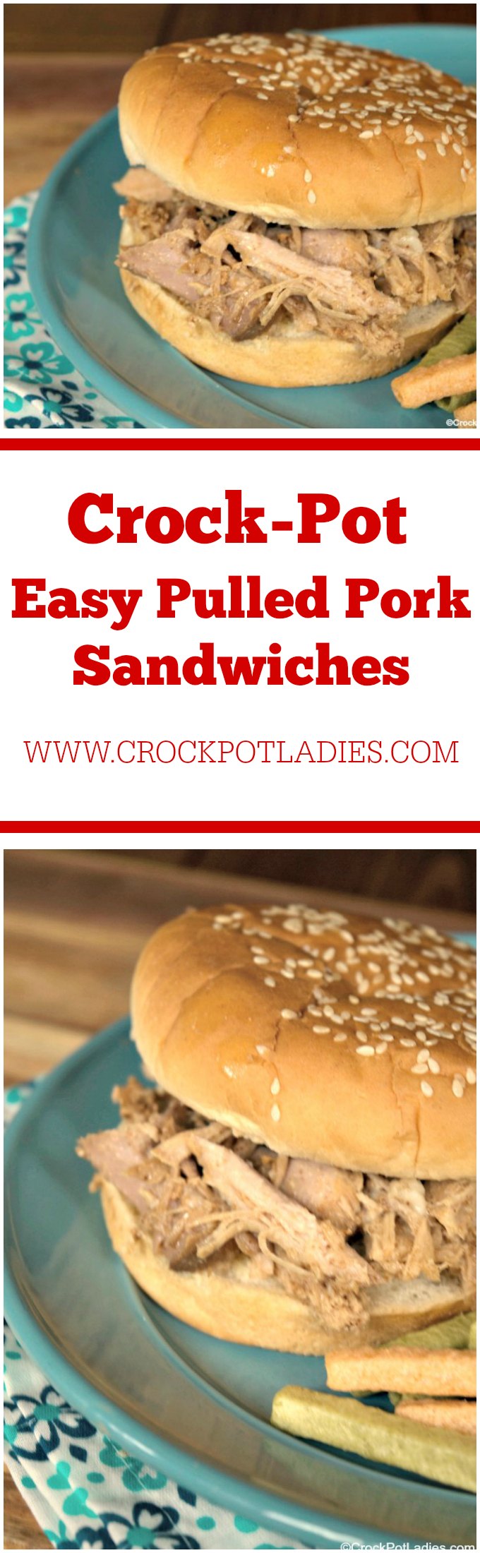 Crock-Pot Easy Pulled Pork Sandwiches
