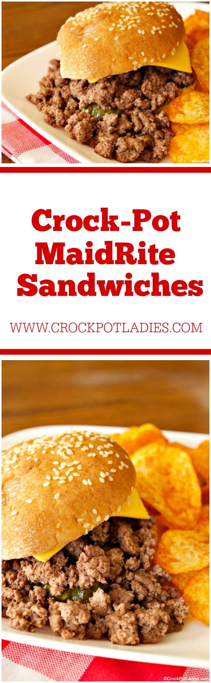 Crock-Pot Homemade MaidRite Sandwiches