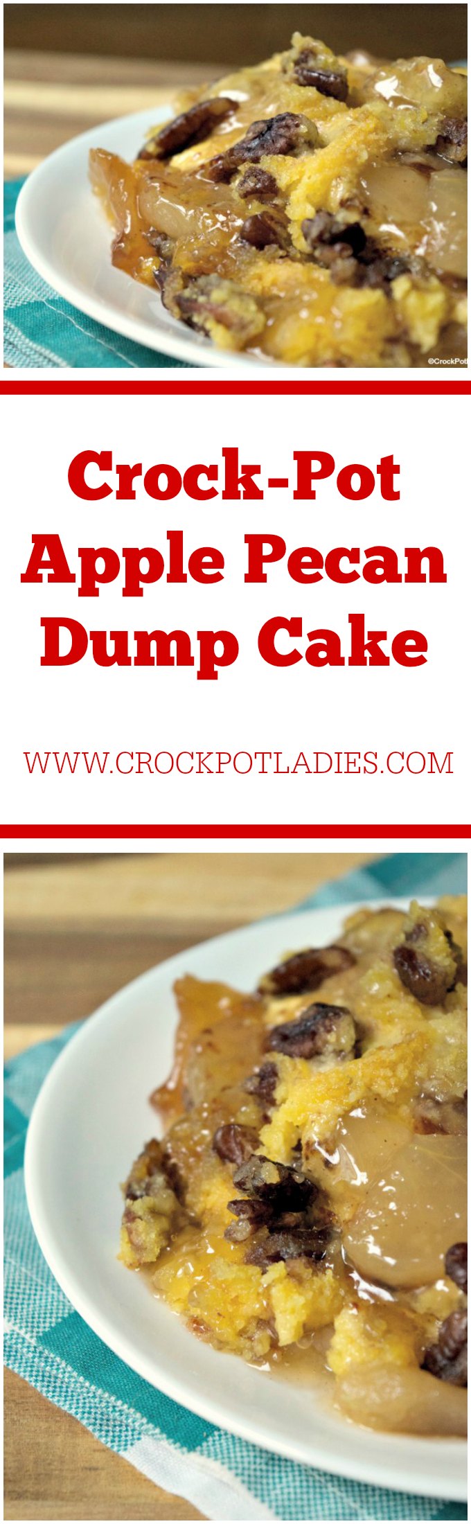 Crock-Pot Apple Pecan Dump Cake