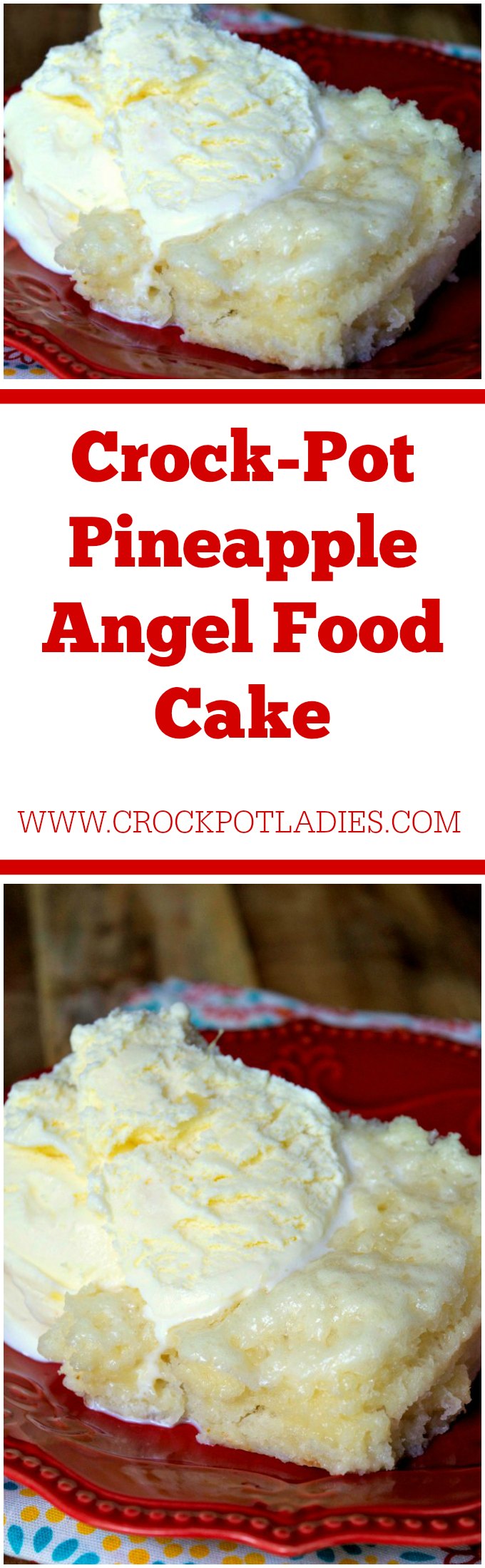 Crock-Pot Pineapple Angel Food Cake