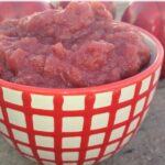 Crock-Pot Cranberry Applesauce - This healthy and easy recipe for Crock-Pot Cranberry Applesauce could not be better. With just 2 ingredients and a slow cooker it takes no time at all! #CrockPot #SlowCooker #Recipe #Apple #Cranberry #EasyRecipe #CrockPotLadies