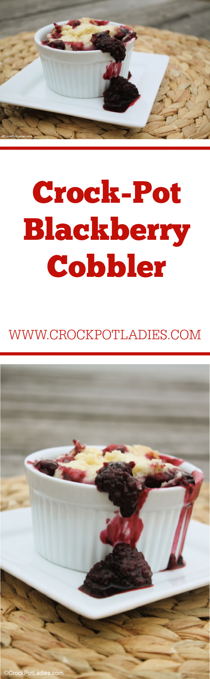 Crock-Pot Blackberry Cobbler