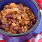 Crock-Pot Calico Beans - This recipe for Crock-Pot Calico Beans is the perfect side to make for your next BBQ or cookout. The beans are sweet (but not TOO sweet), savory & yum! Gluten free and oh so tasty. | CrockPotLadies.com