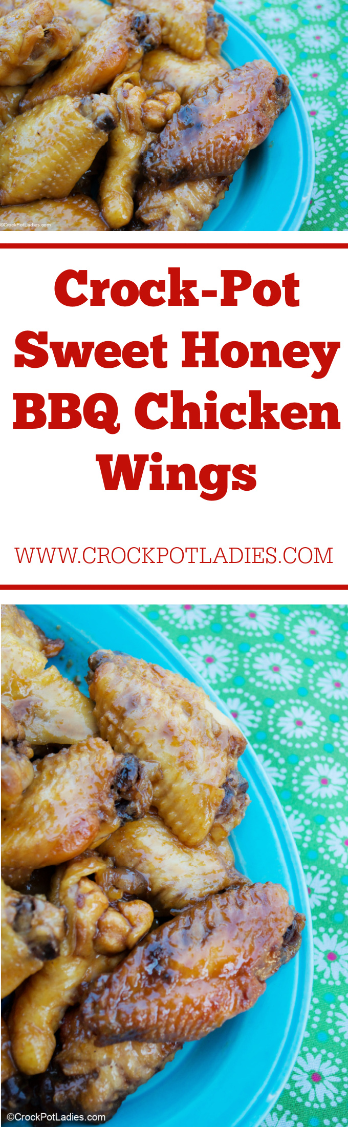 Crock-Pot Sweet Honey BBQ Chicken Wings
