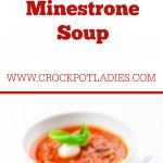 Crock-Pot Veggie Loaded Minestrone Soup