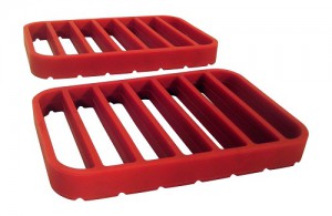 Easy Made Kitchen Silicone Roasting Rack Set, 2 Racks Per Package