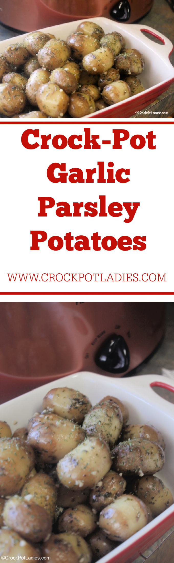 Crock-Pot Garlic Parsley Potatoes
