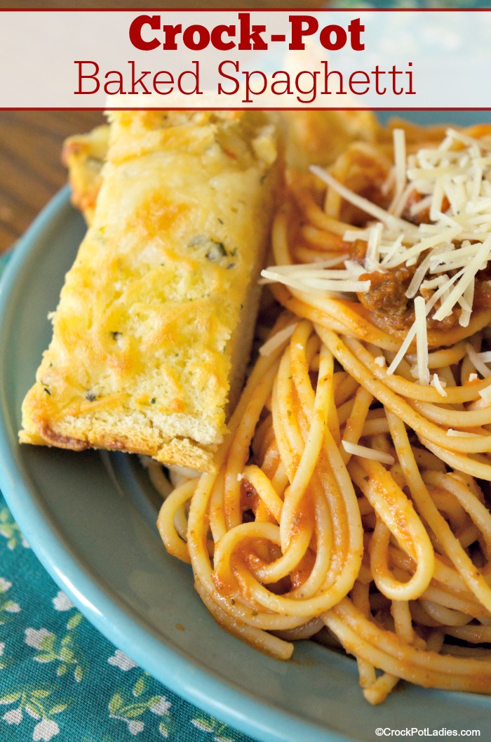 Crock-Pot Baked Spaghetti