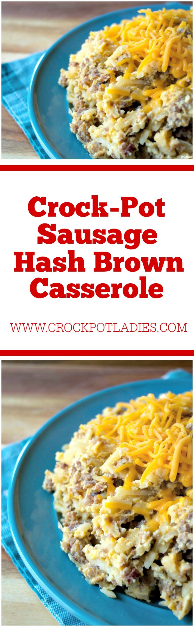 Crock-Pot Sausage Hash Brown Casserole