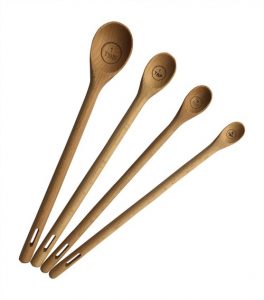 Long Handle Wooden Measuring Spoons by utensi