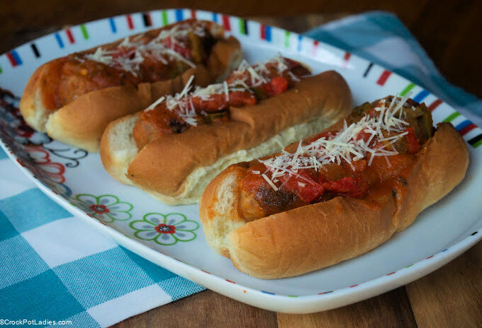 Crock-Pot Easy Italian Sausage & Pepper Sandwiches
