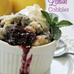 Crock-Pot Blueberry Lemon Cobbler