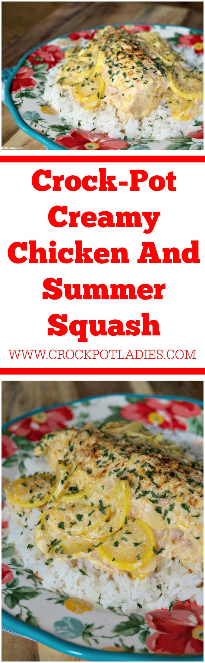Crock-Pot Creamy Chicken And Summer Squash