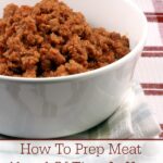 How To Prep Meat Ahead Of Time In Your Crock-Pot - Save time and money buy cooking ground beef, ground turkey, ground chicken, ground sausage and even beef stew meat in your slow cooker. Pop it into the freezer and you have meat ready to go for your families meals. This simple trick makes meal planning just a little bit easier so you can get dinner on the table quicker! | CrockPotLadies.com