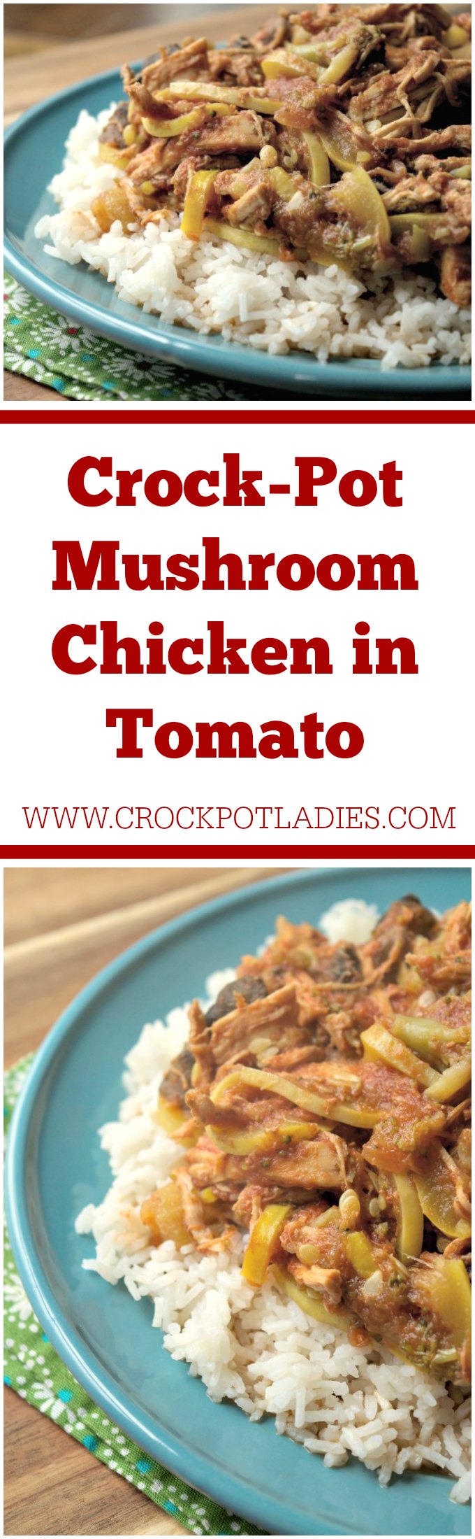 Crock-Pot Mushroom Chicken in Tomato