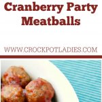 Crock-Pot Tangy Cranberry Party Meatballs