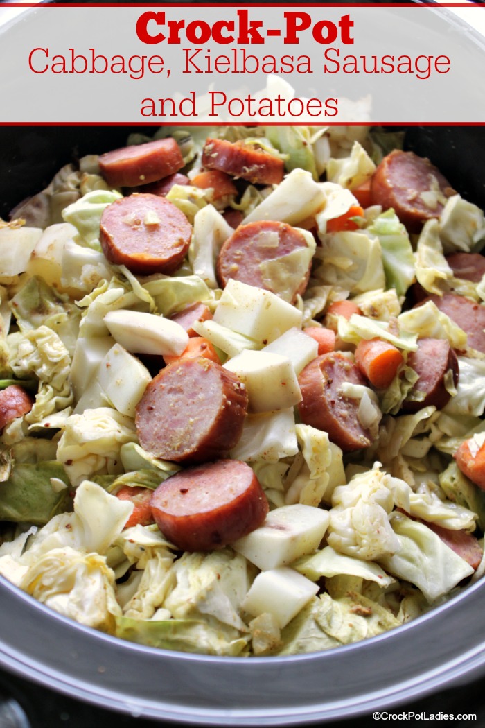 Crock-Pot Cabbage, Kielbasa Sausage and Potatoes