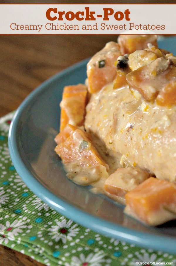 CrockPot Creamy Chicken and Sweet Potatoes CrockPot Ladies