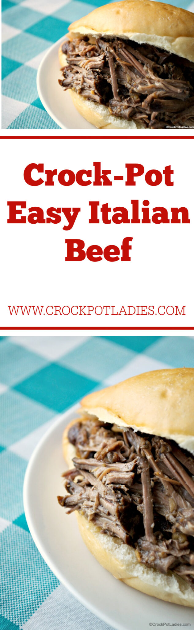 CrockPot Easy Italian Beef CrockPot Ladies