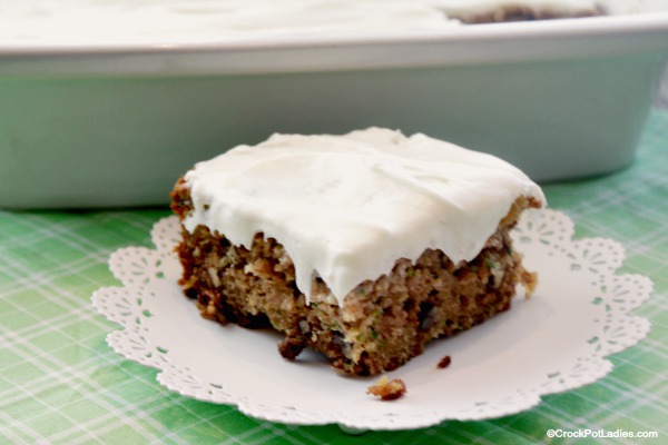 Crock-Pot Zucchini Cake With Cream Cheese Frosting