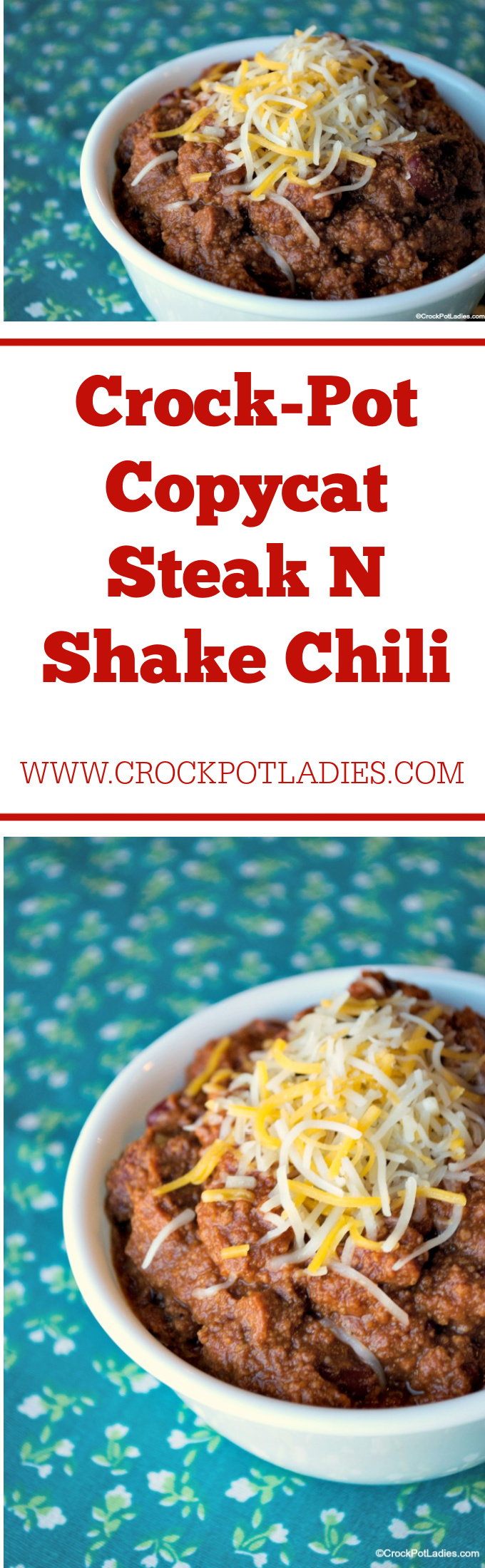 Crock-Pot Copycat Steak N Shake Chili