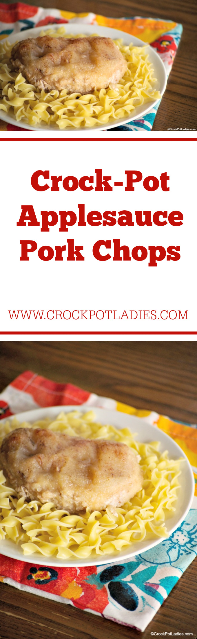 Crock-Pot Applesauce Pork Chops