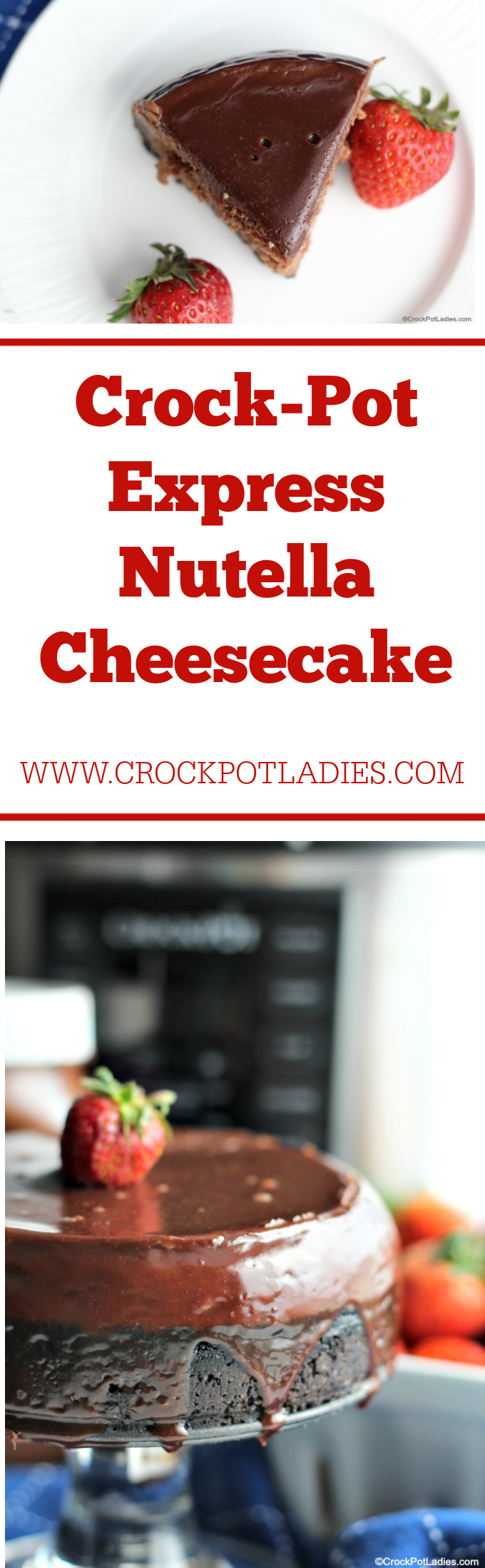 Crock-Pot Express Nutella Cheesecake