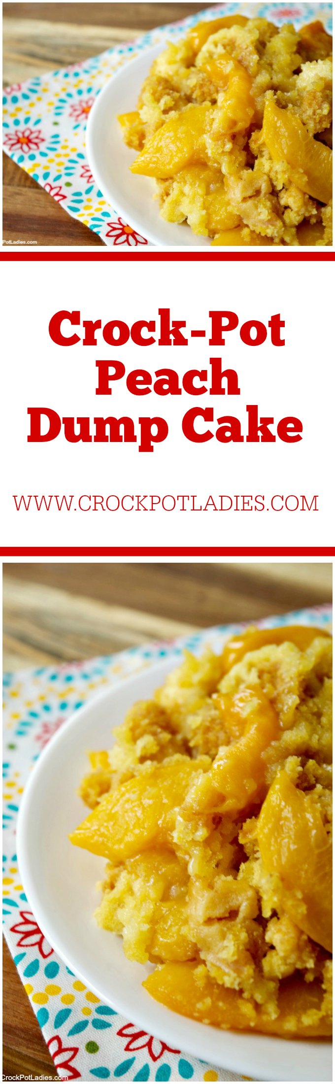 Crock-Pot Peach Dump Cake