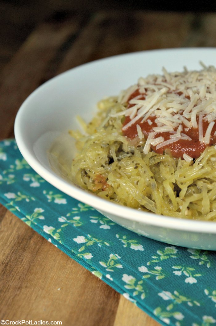 CrockPot Parmesan Spaghetti Squash CrockPot Ladies