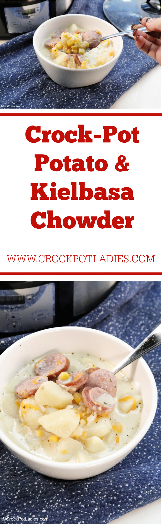 Crock-Pot Potato & Kielbasa Chowder