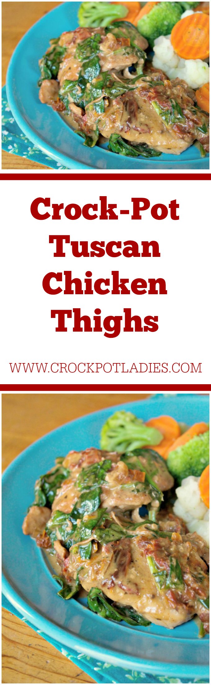 Crock-Pot Tuscan Chicken Thighs