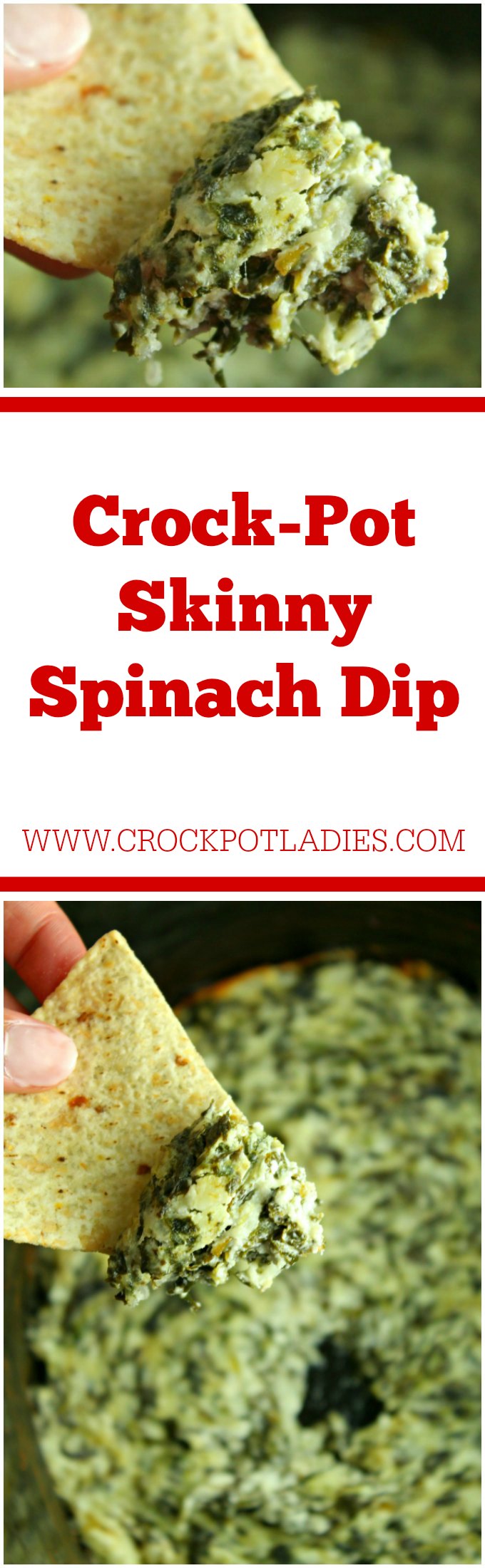Crock-Pot Skinny Spinach Dip