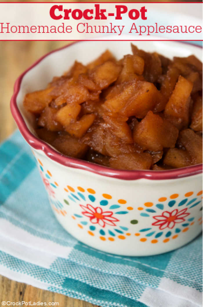 CrockPot Homemade Chunky Applesauce CrockPot Ladies