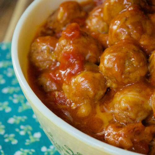 CrockPot Easy 4 Ingredient Enchilada Meatballs CrockPot Ladies